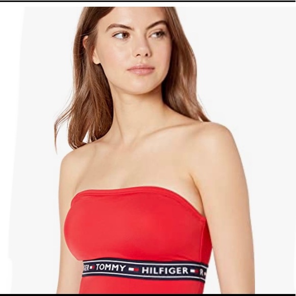 TOMMY HILFIGER Bandeau Swimsuit ❤️❤️❤️ - Picture 4 of 10